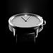 Nevo Hybrid Smartwatch Waterproof Fitness Tracker for Android or IOS Phone,Silver Case, Black Strap
