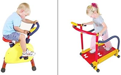Fun and Fitness Exercise Equipment for Kids Stationary Bike and Treadmill Bundle