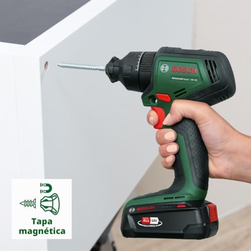 Taladro de percusión con batería AdvancedImpact 18V-80 QuickSnap (taladrar con percusión/atornillar; sist. 18V; Brushless; 82 Nm; portabrocas met. 13 mm; batería y cargador)