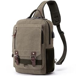 H HIKKER-LINK Anti-Theft Canvas Messenger Bag