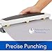 Swingline Desktop Hole Punch, Hole Puncher, Precision Pro, Adjustable, 2-3 Holes, 10 Sheet Punch Capacity, Gray/White (74019)