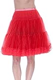 Malco Modes Knee-Length Soft Chiffon Petticoat Slip with Lace
