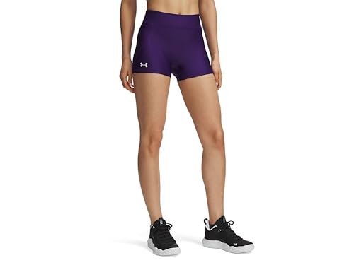 Under Armour Womens Team Shorty 3, (500) Purple / / White, XX-Large