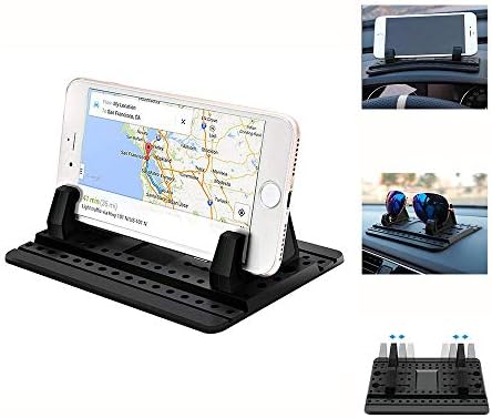 Universal Flexible Car Cellphone Holder Dashboard Pad Mat Anti-slip Cell Phone Holder GPS Mount for Car/Home/Office Compatible with iPhone Xs/Xs Max/XR/8/7, Galaxy S10+/S9/Note 9 and Other Smartphones