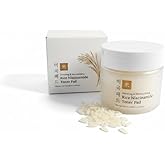 Glamfox Rice Niacinamide Skin Pad, Brightening and Moisturizing 90 Pads, for Normal, Dry, Combination, Dull and Aging Skin Types.