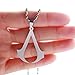 HUAN XUN Men's Stainless Steel Assassins Creed Cosplay Desmond Miles Necklace, 18.9