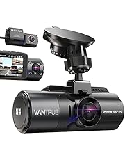 Vantrue N4 3 Channel 4K Dash Cam, 4K+1080P Front and Rear, 4K+1080P Front and Inside, 1440P+1080P+1080P Three Way Triple Car Camera, IR Night Vision, 24 Hour Parking Mode, Capacitor, Support 256GB Max