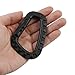 Ravenox Tac Link Clip Carabiner | Heavy Duty Carabiner Clip | Black Locking Carabiner For Tactical Gear, Military, Outdoor Use | Large Carabiner For Camping Accessories | Polymer Carabiner D Ring Clip