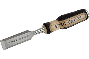Spec Ops Tools Wood Chisel, 1" Blade, High-Carbon Steel Blade, Shock-Absorbing Grip