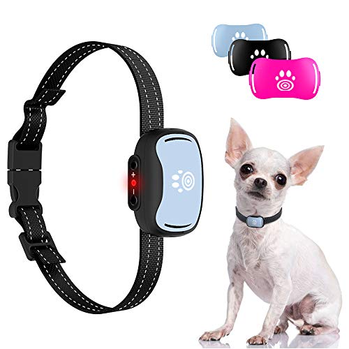 Small Dog Bark Collar, Smallest Anti Barking Collar with Beep, Vibrate – Humane No Shock Bark Collars for Small, Medium Dogs – Pet Training Collars