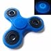 SHINEROLL Fidget Hand Tri-Spinner w Hybrid Ceramic Bearing Glow in the Dark - For Adults and Children - Anxiety and Stress Reliever, Excellent for ADD, ADHD AND AUTISM (Fluorescent Blue)