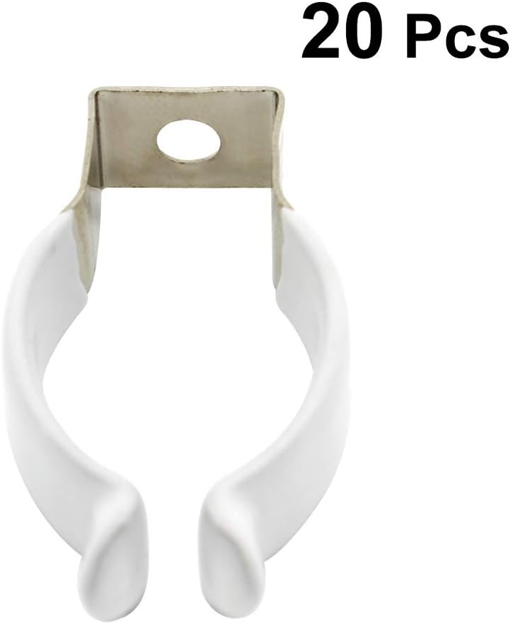 BESTOMZ 20 Pcs T8 U Clips Holder for LED Light Bulbs Lampholder Support Bracket
