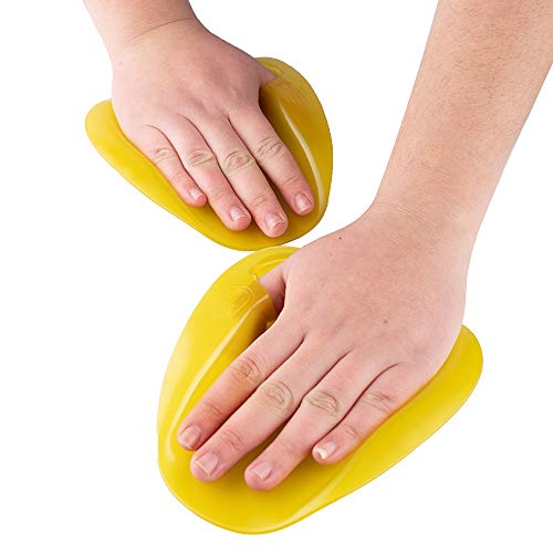 QILICHZ 1 Pair Hand Webbed Swimming Paddles Adjustable fins Flippers Training Palm pad for Swimmer Beginner