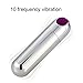 Portable Waterproof Rechargeable 10 Speed Mini Bullet Vibrator Clitoris Vagina Stimulator Wand Massager Adult Sex Toys for Women