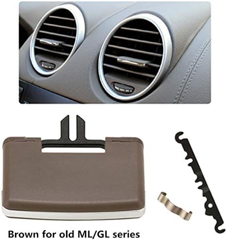Dodoro Car Front Air Conditioning Outlet Vent Tab Clip fit for W164 Mercedes ML320 ML350 ML400 GL450 GLE GLS Series (Coffee for Round)