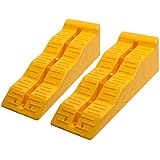 Motorup America Multi-Level Ramp Chock Block - (Pack of 2) Trailer Accessories Best for Leveling RV Truck Van SUV & Car - Drive-On Leveler & Raise Auto up-to 4 Inches