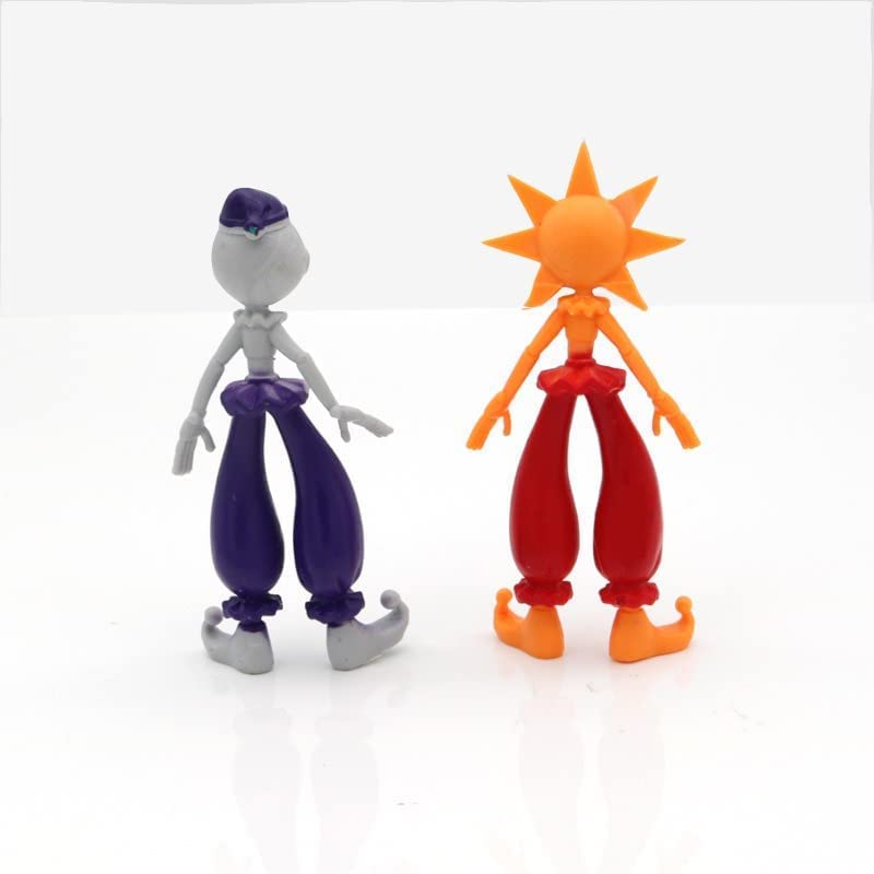 2PCS FNAF Sun and Moondrop Action Figures, FNAF Security Breach Cute
