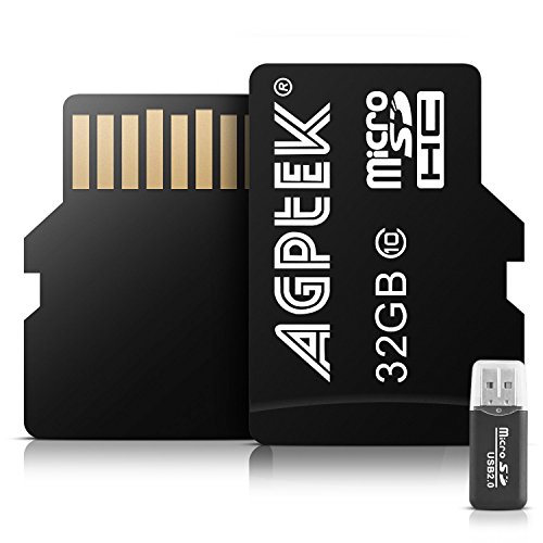 AGPtEK 32GB Class 10 Micro SD Card with Card Reader