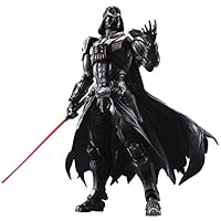Siyushop Variant Play Arts Kai Darth Vader (PVC Figure) - Black Warrior Action Figure - Equipped with Weapons and Replaceable Hands - High 26CM