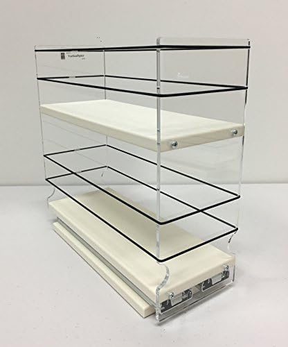 Vertical Spice - 4x2x10 DC - Storage Organizer Drawer with 2 Shelves - Heavy Duty - Shallow Cabinets