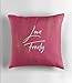 Love Freely Throw Pillows with Insert. Home Décor Red Pink Couch Pillows. Unique gift for her Inspirational Message Decorative Pillows sofa set. Perfect love Square Pillows (Faux Suede, 12x12 inch)
