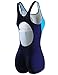 AXESEA Women’s Athletic Boyleg Pro Splice Backless One Piece Swimsuit Bathing Suit
