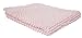 J & M Home Fashions Ultra Soft Plush Absorbent Cotton Popcorn Bath Rug, 22x30, Machine Washable, Perfect Bath Mat for Shower, Vanity, Bath Tub, Sink, and Toilet-Pink