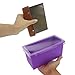 Tomnk 2pcs 24oz Rectangular Cavity Silicone Soap Mold Loaf with Soap Cake Cutter Cutting Tool