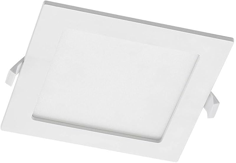 Downlight LED quadrato bianco da incasso 24 W 4500 K 2040 lm, dimensioni: 300 x 300 x 17 mm