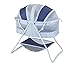 Big Oshi Emma Newborn Baby Bassinet - Portable Bassinet for Boys or Girls - Perfect for Bedside, Indoors, or Outdoors - Lightweight for Travel - Canopy Netting Cover - Wood Bed Base, Navy