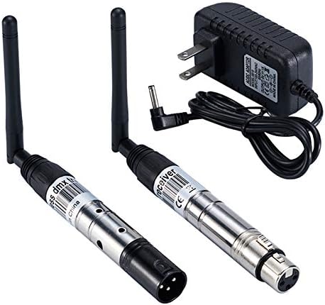 WenYOUNG Powerful 2.4G DMX 512 Wireless Male Transmitter Stage Light Par Party Light Antenna Transmitter Wireless DMX Receiver-Easy to Use
