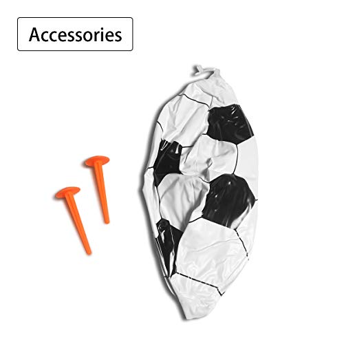SUNSHINEMALL Kids Inflatable Soccer Goal Net and Ball for Indoor Outdoor Soccer Game (Triangle Support-43.3x20.5x29.5-inch)