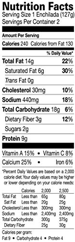 5 Amys+042272000807+Enchiladas+Cheese+Frozen