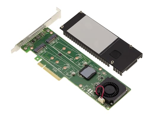 KALEA-INFORMATIQUE PCIe 3.0 x8 controller card for 2 SSD M.2 NVMe M Key HARWARE RAID 0 1, with Marvell 88NR2241B0 chipset.
