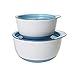 OXO Tot Small & Large Bowl Set with Snap On Lids - Aqua primary