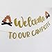 Camping Party Decoration Welcome to Our Campsite Banner- Happy Camper Party Decor, Camping Birthday Party Decoration