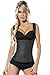 Ann Chery Women's Latex Full Vest, Black, XXL/40
