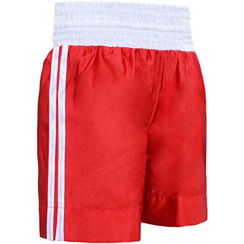 Farabi Pro Boxing Shorts for Boxing Training Punching, Sparring Fitness Gym Clothing Fairtex jiu jitsu MMA Muay Thai Kickboxing Equipment Trunks (Red, S) - Thumbnail 3