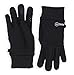 Running Gloves with Touch Screen - Black Winter Glove Liners for Texting, Cycling, Driving - Thin, Lightweight & Warm Cold Weather Thermal Outdoor Sports Gloves - Two Finger Touchscreen Gloves