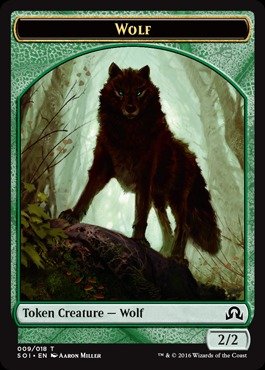 Magic: the Gathering - Wolf Token (009/018) - Shadows Over Innistrad