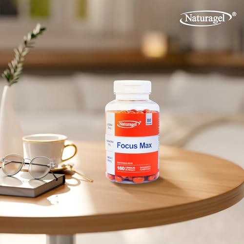 LUTEINA - FOCUS MAX | Naturagel Luteína con Zeaxantina y Omega 3 | Suplemento para la Vista - Apoyo Visual y Salud Ocular | 160 Softgels