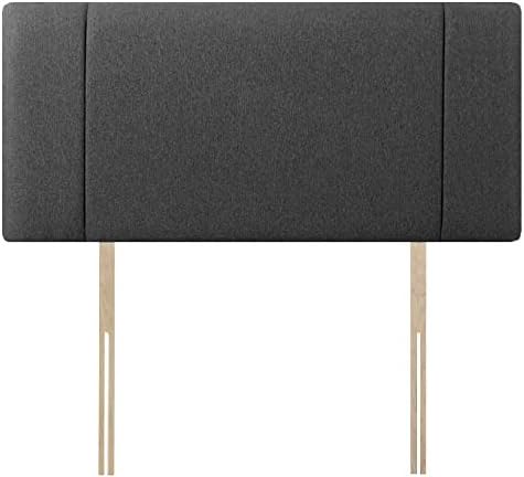 Chenille Fabric Portobello headboard, Bed head, Cheapest Price, Colours & Heights Available (Charcoal, 4ft Small Double 20" High)