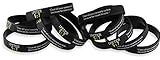 Assorted Popular Scripture Verses Printed On Silicone Wristbands (Packs of 10 Silicone Bands) (1Peter 5:7)