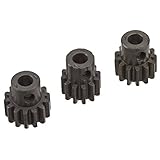 Novak 5121 Mod 1 Hardened Steel Pinion Gear, 5mm, 3-Pack (12T, 13T and 14T)