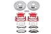 Power Stop KC2067-36 Front Z36 Truck and Tow Brake Kit with Calipers Drilled and Slotted Brake Rotors and Brake Pads For Escalade, ESV, EXT | Silverado 1500 Suburban 1500 | Sierra 1500 Yukon XL 1500