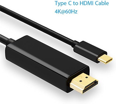 USB C to HDMI Cable(4K@60Hz), USB-C to HDMI 2.0 Cable 5.9ft [Thunderbolt 3 Compatible] for Galaxy S8/Note 8 ,LG G5, 2017 iMac, 2017/2016 MacBook, 2017/2016 MacBook Pro and More