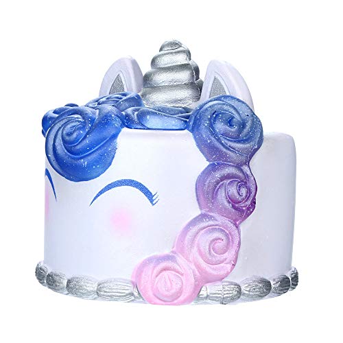Onefa Slow Rising Toy, Squishies Galaxy Unicor Cake Toy Slow Rising Fruits Scented Stress Relief Toy - Thumbnail 3