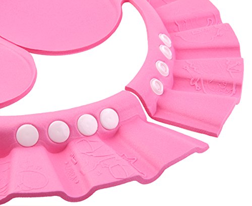 Zcargel Hot Sale Upgraded version Adjustable Safe Shampoo Shower Cap Ears Protect Bath Soft Cap For Baby