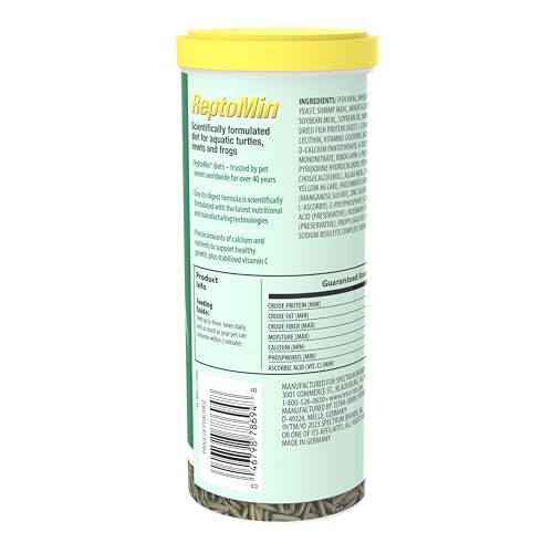 TETRA REPTOMIN FLOATING FOOD STICKS, FOOD FOR AQUATIC TURTLES, NEWTS AND FROGS, 13.22 OZ