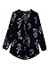 ZXZY Women Bohemian Floral Print Shirts and Blouses BLACK CHIFFON BLOUSE